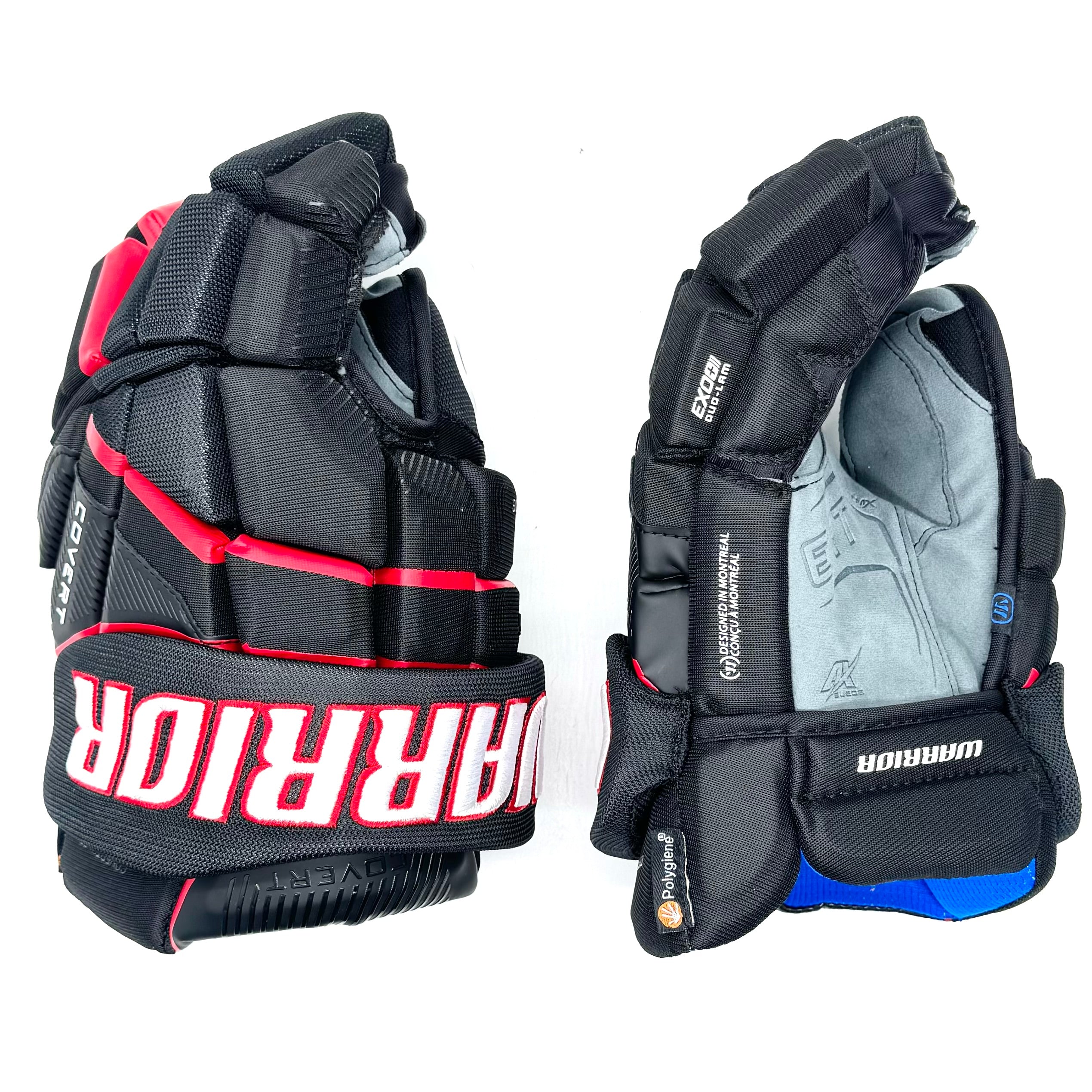 Warrior Covert QR6 - Gants d'équipe - Blackhawks de Chicago (noir/rouge)